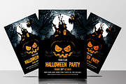 Halloween Party Flyers Bundle, a Flyer Template by AfzaalGraphics (Thumbnail 11 of 19)