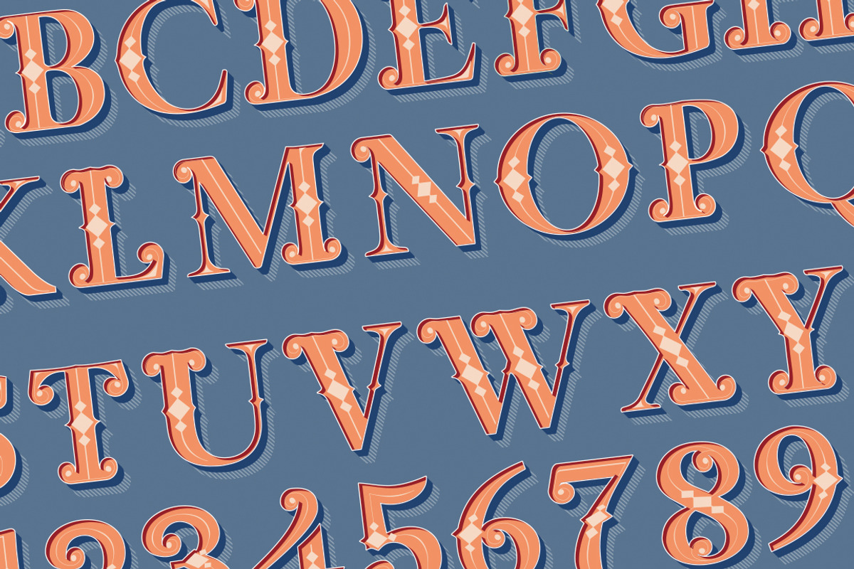 Carnival Letters, a Decorative Illustration by Liviu (Photo 4 of 5)