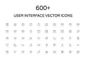 User Interface Outline Vector Icons, an Outline Icon by Creative Stall