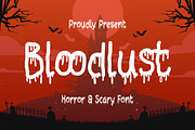 Bloodlust - Halloween Font, a Handwritten Font by Typefactoryco (Thumbnail 1 of 8)