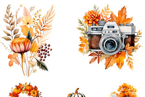 Autumn Fall Bucket List Icons PNG