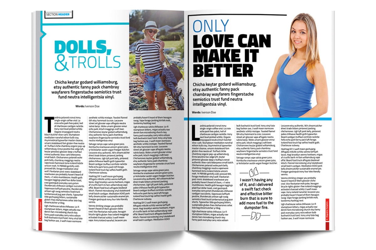 Indesign Magazine Template, a Magazine Template by Red Cactus Creative (Photo 7 of 23)