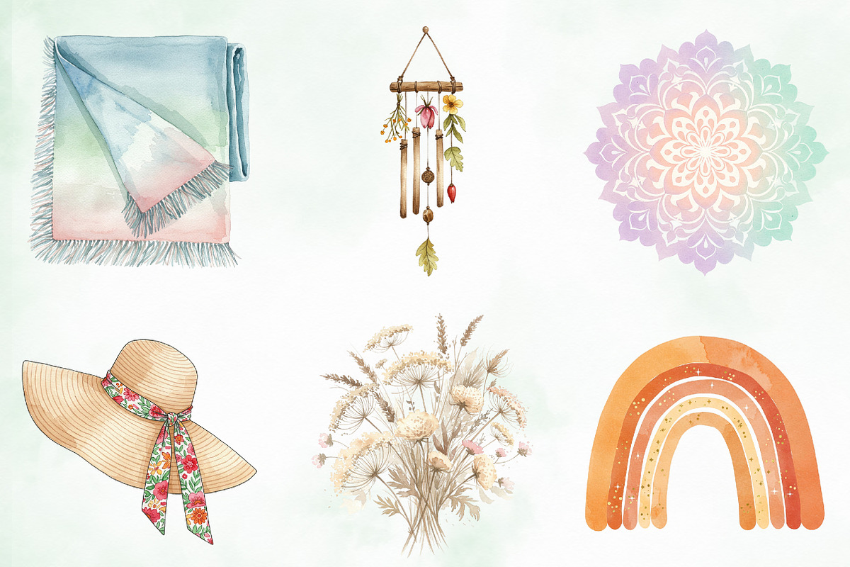 Boho Summer Collection, an Illustration by Creative Art (Photo 8 of 9)