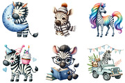 Cute Zebra Sublimation Clipart, an Illustration by DreamArtGraphic (Thumbnail 4 of 4)