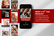 Nail Technician Instagram Templates, a Social Media Template by DesignsbyMariaStudio (Thumbnail 2 of 9)