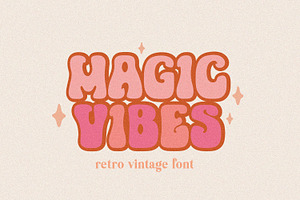 Magic Vibes Retro Vintage Font