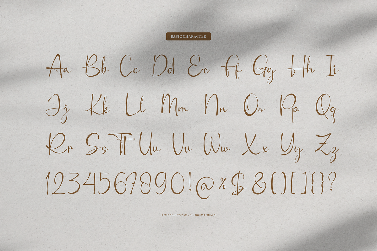 Bohemiya Felmirah | Signature Font, a Script Font by Denustudios (Photo 11 of 12)