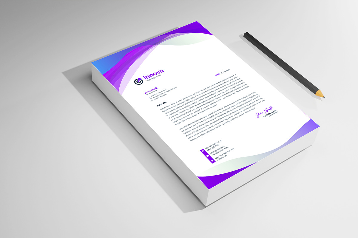 Letterhead, a Stationery Template by mdmijanur0187 (Photo 7 of 10)