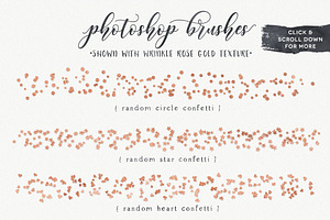 Confetti Brushes & Foil Textures