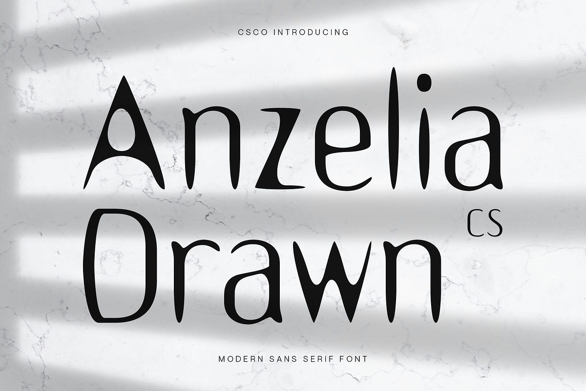 CS Anzelia Drawn, a Sans Serif Font by Craft Supply Co. (Photo 1 of 8)