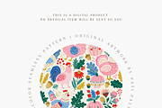 Whimsical Chickens Seamless Pattern, a Pattern Graphic by Pati Charm Studio (Thumbnail 4 of 6)