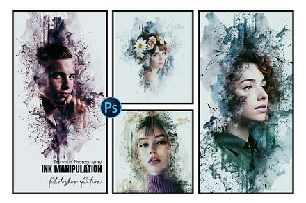 Ink Manipulation Photoshop Action, an Action Add-On by Photoshop Action