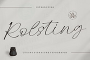 Rolsting Script, a Script Font by Rastype (Thumbnail 1 of 11)