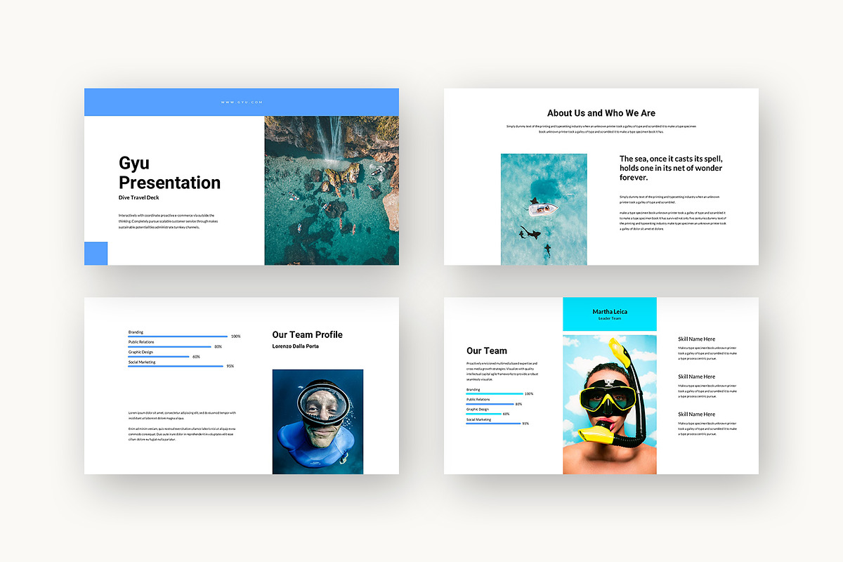 Gyu : Dive Travel Powerpoint preview 2