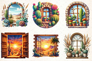 Watercolor Western Window Sublimatio, an Illustration by Libby Wishes (Thumbnail 3 of 4)