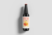 Glass Bottle Mockup, a Packaging Mockup by Hazzpro_Std (Thumbnail 2 of 5)