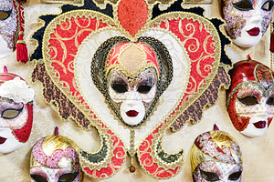 Decorated Venice carnival masks, an Arts & Entertainment Photo by BOOCYS