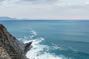 Summer ocean coastline view in Getxo town (Spain)., a Nature Photo by YuriyB