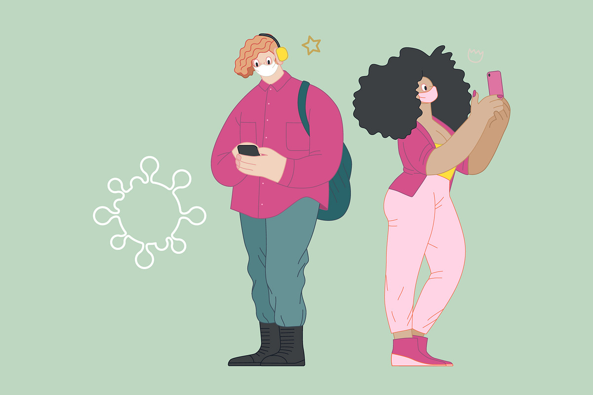 Waiting in line (vector), a Healthcare Illustration by Grivina's shop (Photo 13 of 19)