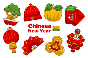 Chinese New Year Festival Vector, an Object Graphic by MEDZ