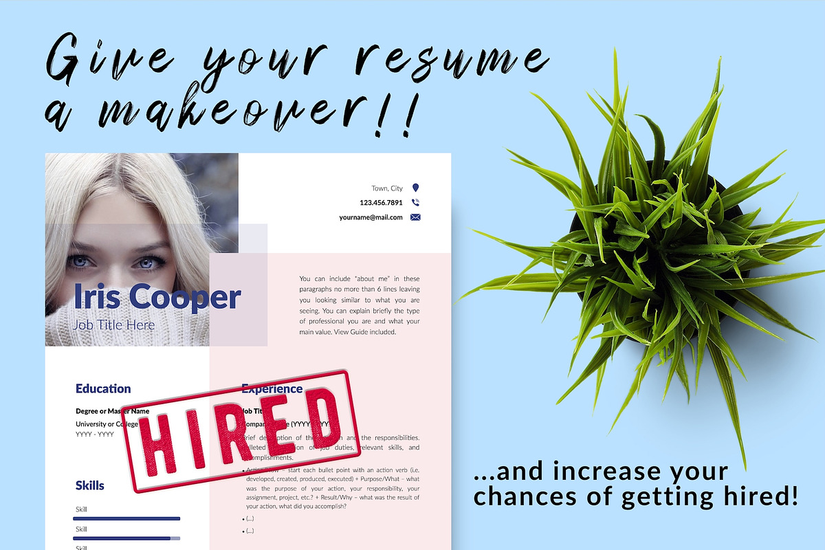 Modern Resume Template / CV - Iris, a Resume Template by Templates Design Co. (Photo 16 of 17)