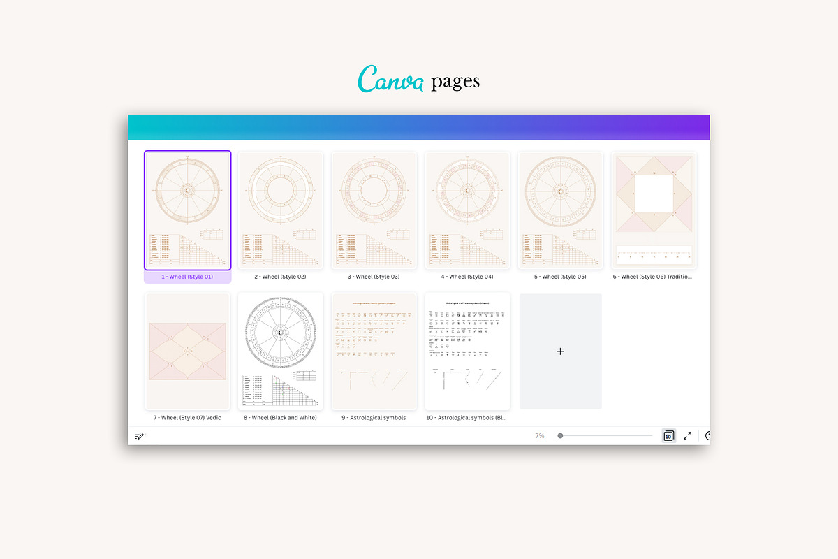 Astrology Wheel Vector, an Illustration by jessicamdesign (Photo 6 of 8)