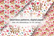 Love Otter, clipart, digital paper, an Animal Illustration by Artmanata (Thumbnail 12 of 17)