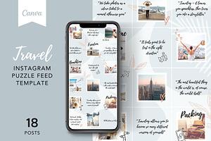 Travel Instagram Puzzle Feed Canva