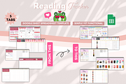 Reading Tracker Spreadsheet Template, a Templates & Theme by bellaROSEworkshop (Thumbnail 5 of 6)