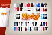 Vector clothes Mockups bundle, a Hoody Mockup by leezarius (Thumbnail 1 of 26)