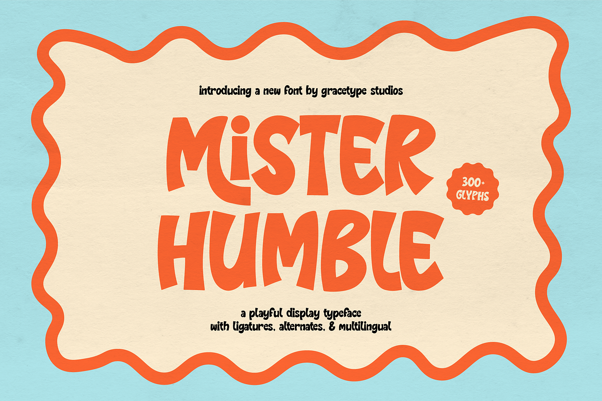 Mister Humble | Playful Display, a Handwritten Font by gracetype_studio (Photo 1 of 12)