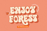 Enjoy Forest - Retro Font Style, a Serif Font by HansCo Studio (Thumbnail 1 of 9)