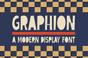 Graphion, a Sans Serif Font by Cool Worker (Thumbnail 1 of 7)
