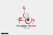 Classic Music Acoustic Note Logo, a Branding & Logo Template by feydesign (Thumbnail 1 of 3)