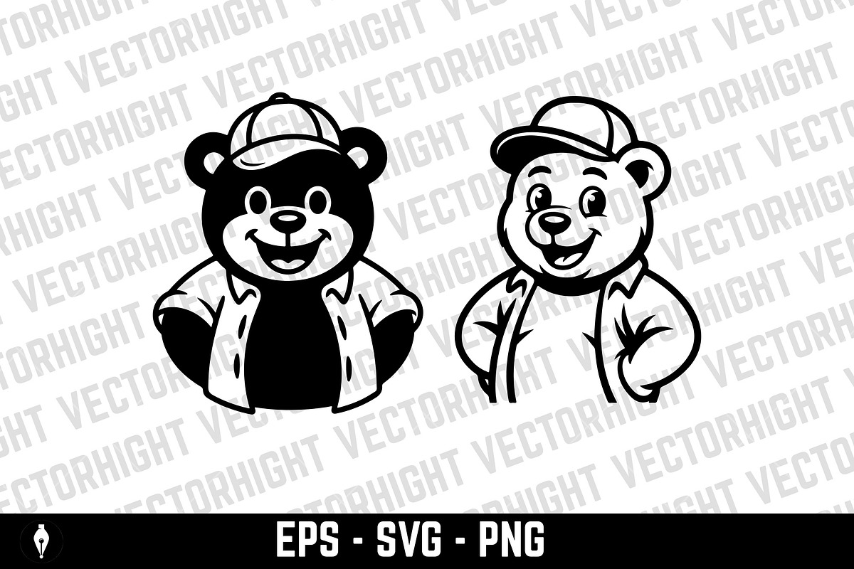 Mascot of a bear, an Animal Illustration by Vectorhight (Photo 4 of 5)