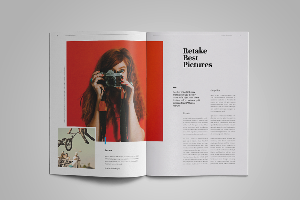 Chalestenik | Magazine Template, a Magazine Template by spidergraph (Photo 4 of 12)