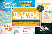 The Summer Vibes Font Bundles, a Sans Serif Font by Attype (Thumbnail 1 of 16)