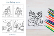 Winter Penguin PNG SVG Clipart, an Animal Illustration by ArtGiftsStudio (Thumbnail 3 of 4)