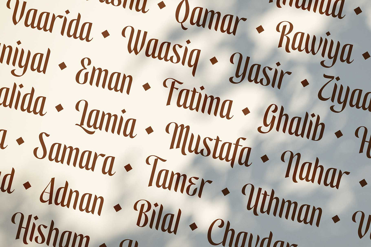 Safaniah - Arabic Style, a Script Font by Arterfak Project (Photo 9 of 14)