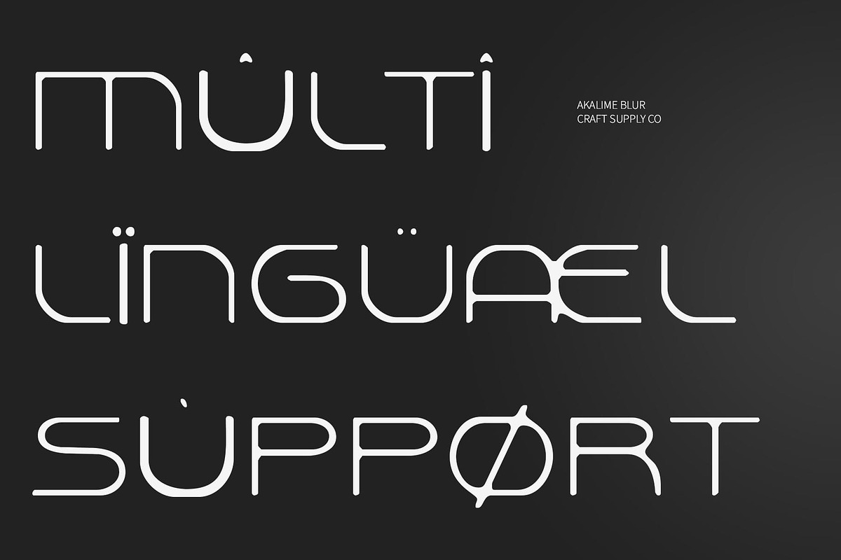 Akalime Blur, a Sans Serif Font by Craft Supply Co. (Photo 3 of 8)