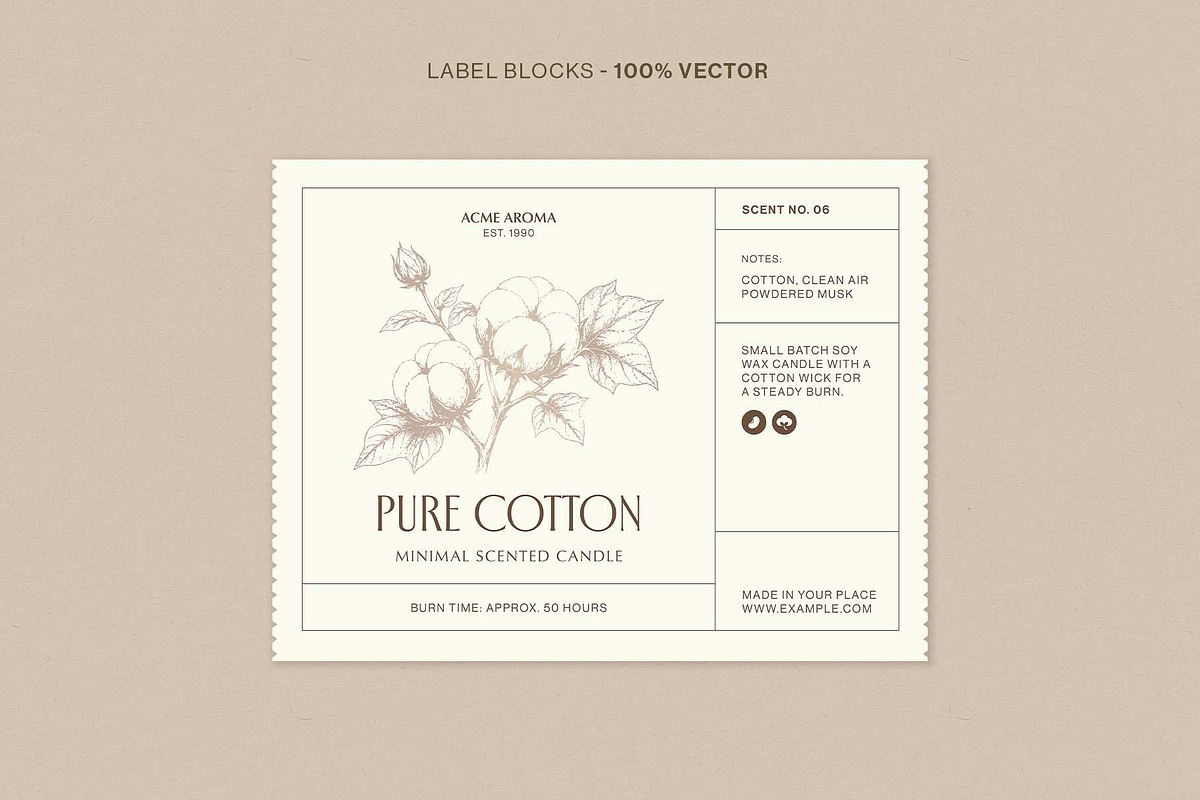 Label Template Set, a Packaging Mockup by BrandPacks (Photo 6 of 14)