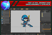 Robotman Game Sprites, an Animal Illustration by pzUH (Thumbnail 3 of 5)