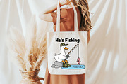 Funny Goose Fishing Clipart, an Illustration by Craft Nest (Thumbnail 4 of 6)