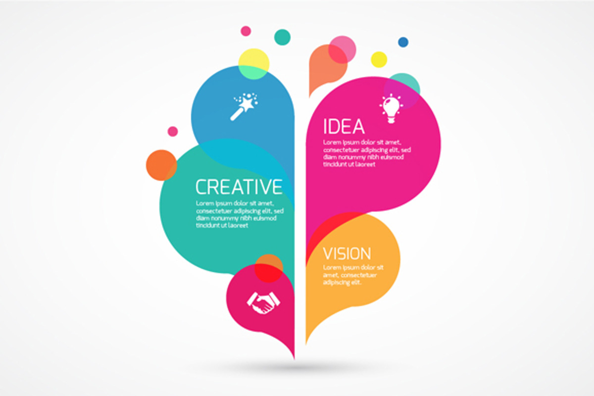 Abstract colorful Infographic