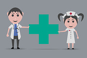 23 dolls and health backgrounds, a Healthcare Illustration by noche (Thumbnail 10 of 23)