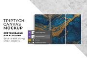 Triptych Canvas Mockup – Ratio 1x2, a Merchandise Mockup by Mockups by Carlos Viloria (Thumbnail 5 of 7)