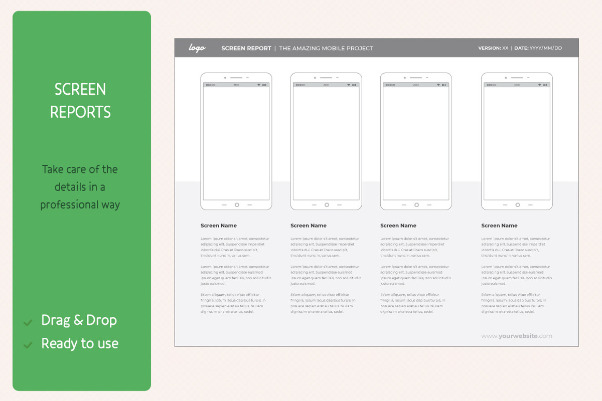 Mobile Wireframe and Sitemap Creator, a Wireframe Template by Sargatal (Photo 7 of 8)