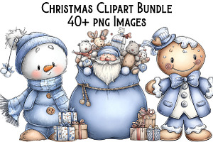 Christmas Clipart Bundle, an Illustration by Pixels.Craft