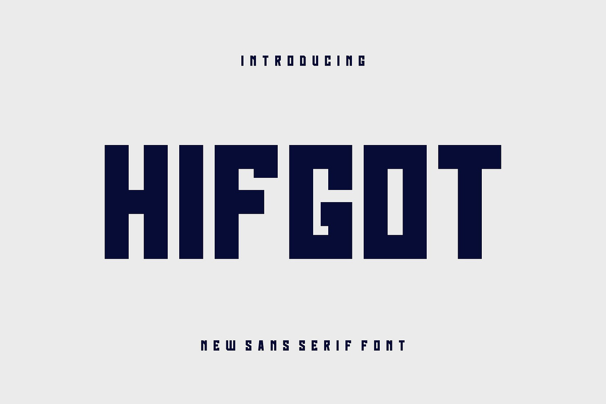 Hifgot, a Font by riotama85 (Photo 1 of 6)