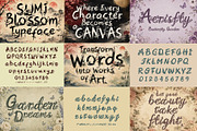 FLORAL DECORATIVE FONT COLLECTION, a Script Font by HypeWorksCo (Thumbnail 15 of 18)